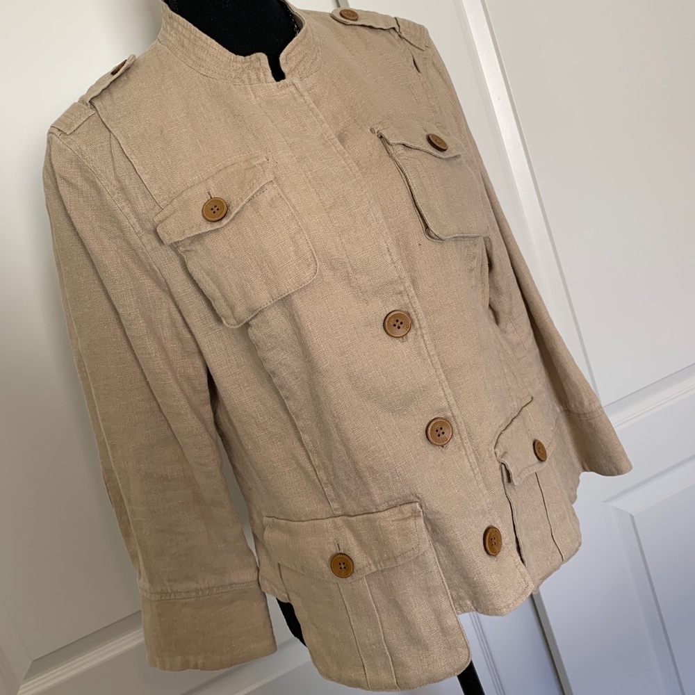 Cream Flax Jacket from BR